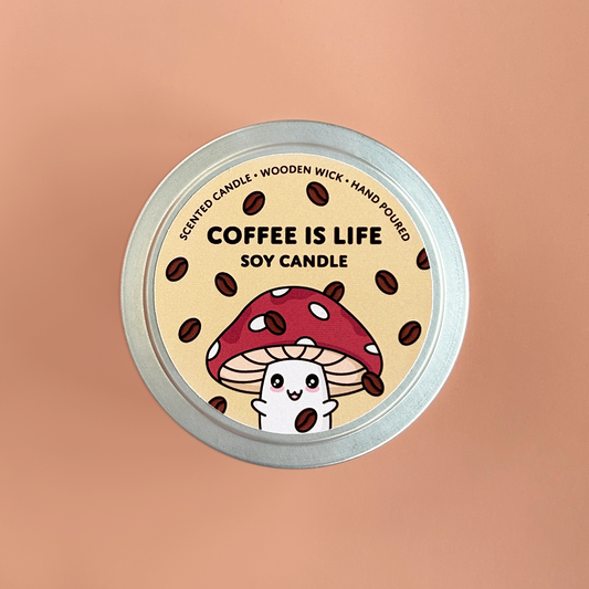 Coffee Is Life Scented Soy Candle