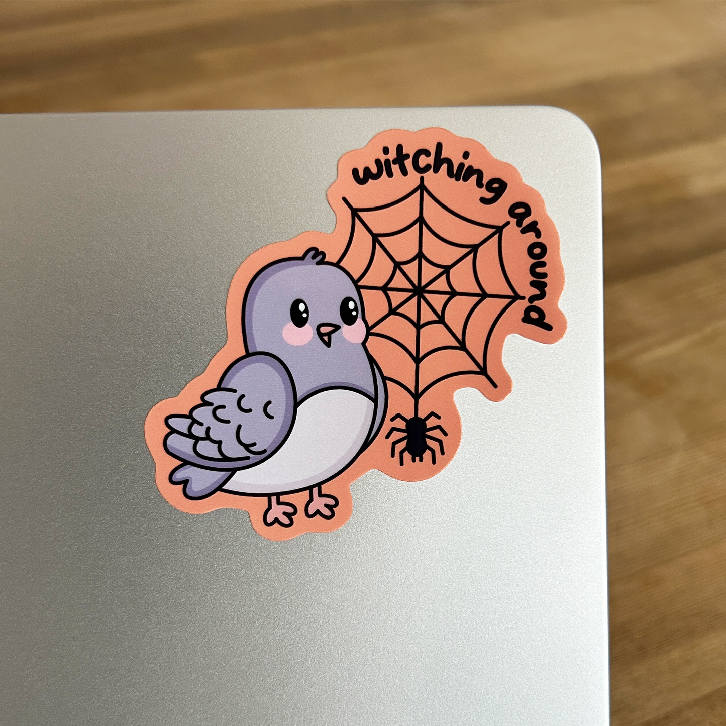 Witching Around Birdie Vinyl Sticker