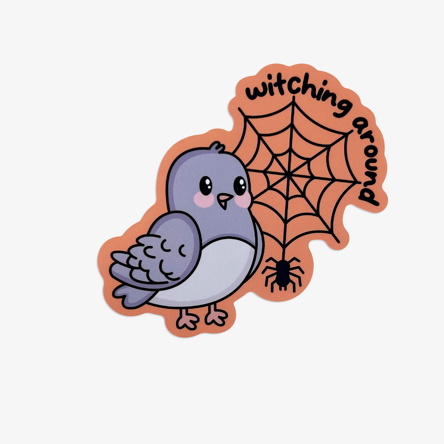 Witching Around Birdie Vinyl Sticker