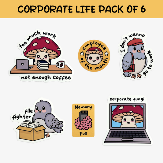 Sticker Set Vol. 4: Casually Corporate