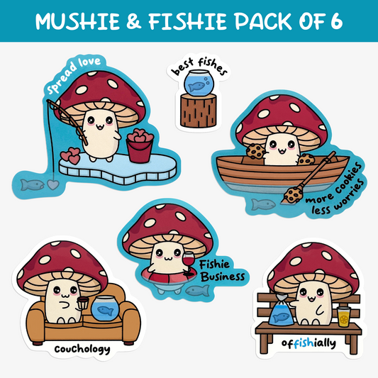 Sticker Set Vol. 5: Mushie & Fishie